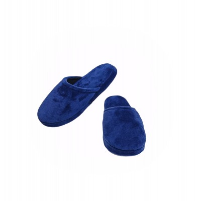 Pantufla Lisa Abierta azul oscuro adulto 